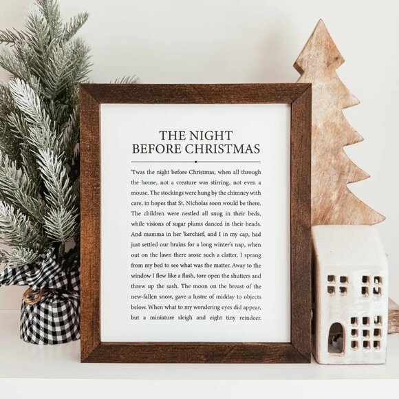 ($35) The Night Before Christmas Sign - Picture 1 of 4